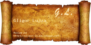 Gligor Lujza névjegykártya